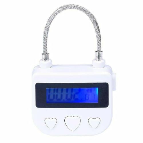 CashMuch Eltronic USB-Zeitschloss mit 99-Stunden-59-Minuten-Timer, wasserdichtes ABS- und Stahldraht-Schalter-Vorhängeschloss für Haushaltsgeräte und Rückhaltegeräte