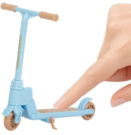 Generico Mini Scooter Toy - Two Wheel Foldable Non-Slip Gadget | Non-Slip Finger Training Toy | for Kids, Party, Home, School, Travel, Fidget, Entertainment