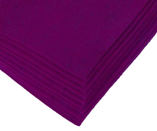 maDDma Bastelfilz Bögen 10er-Pack Flex Filz DIN A4, Stärke 1,5-2mm, Filzplatte, 50 Farben