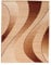 Carpeto Modern Teppich Beige 300 x 400 cm Wellen Muster Kurzflor Monaco Kollektion