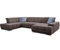 Cavadore Wohnlandschaft Mistrel mit Bettfunktion / Schlafsofa mit leichter Fleckentfernung dank Soft Clean / Geeignet für Haushalte mit Kindern, Haustieren /343 x 77 x 228 / braun