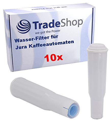 Trade-Shop 10x Wasser-Filter für Jura Impressa E5 E10 E20 E25 E30 E40 E45 E50 E55 E60 E65 E70 E74 E75 E80 E85 / Filterpatrone