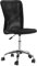 Vinsetto Office Chair, Armless Desk Chair, Adjustable Computer Swivel Chair with Rolling Wheels and Mesh Back for Home Work Study, Black
