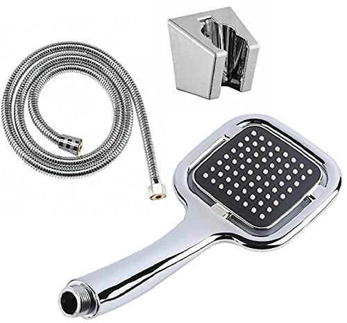 Große Regen-Handbrause Hand-Regen-Hochdruck-Duschkopf-Set Badarmatur mit 1,5 m Brauseschlauch Zubehör-shower_set