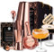 Elegante coctelera Profesional con 2 Vasos Cocktail de Martini. Juego de Coctelera de Oro Rosa, Accesorios de cóctel y Copas de cóctel. Preciosa Caja de Regalo + Guia de Recetas del Mixólogo