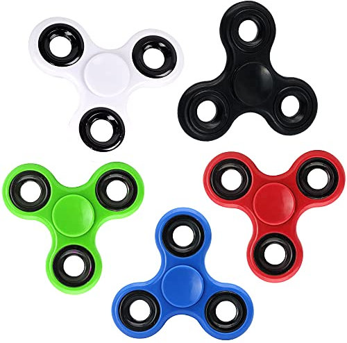 Dilabnda 5er-Pack Fidget Spinner Spielzeug für Kinder Erwachsene, Sensorische Fidget Toys Weihnachten Set Spielzeug Zappeln Hand Spinner Finger Tri-Spinner Toy, Geschenke für Reduziert Angstzustände