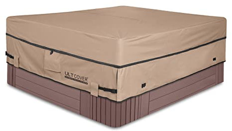 ULTCOVER Housse de Protection carrée imperméable en Polyester 600D pour Spa extérieur 183 x 183 cm