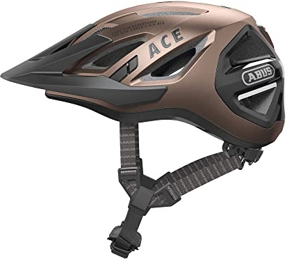 ABUS Stadthelm Urban-I 3.0 ACE - sportlicher Fahrradhelm mit LED-Rücklicht, verlängertem Schirm und Magnetverschluss - für Damen und Herren