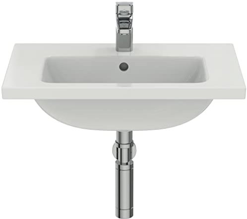 Ideal Standard - i.life S Lavabo Top da 61cm con profondità ridotta a soli 38 cm. Mobile e sifone d'arredo da acquistare separatamente. Bianco