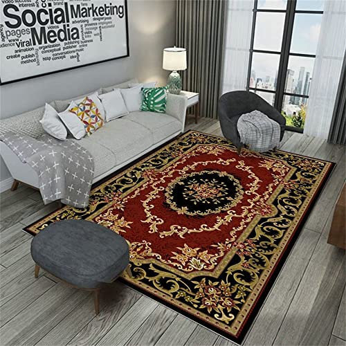 RUGMRZ Teppich Für Wohnzimmer Wohnzimmer Retro-Muster Erker Decke Nacht Badezimmer deko esszimmer Weich Teppich kuschelig80X160cm