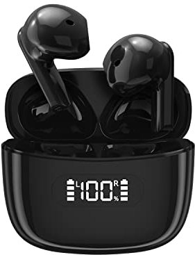 BLACKSMITH FAMILY Auriculares Bluetooth inalámbricos, IPX7, Impermeables, Bluetooth 5.2, Control táctil, micrófono Integrado, 30 Horas de reproducción, para teléfonos iOS y Android
