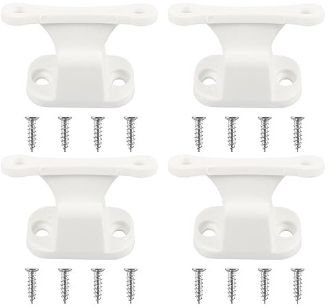 DBAILY Fermo per Porta Roulotte e Camper, 4PCS Interasse fori Con viti Nero Serratura di Bloccaggio per Sportelli di Servizio e Gavoni di Stoccaggio, Sicura per Porta Camper Accessori Camper Roulotte