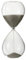 J-Line Sanduhr Deko, dekorative Sanduhr aus Glas, mit grauem Sand, perfekt für Meditation und Yoga, modernes Dekoration für Wohnzimmer und Büro, 19 cm hoch, klein