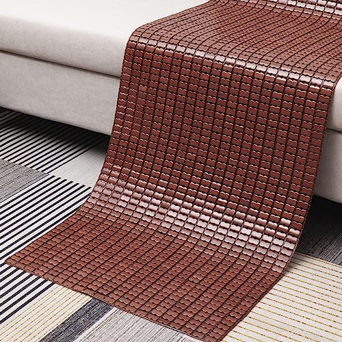 MZZHEDIE Bambus Cool Sitzkissen Mat,Bambus Stuhl Sitzauflage Auto Sitzkissen,Summer Sleeping Rattan Pad,Bambus Kühlmatte Isomatte aus Bambus,für Auto Büro Stuhl und Sofa Pads (70×180cm/27.6×70.9in)
