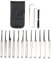 Sunydog 15 STÜCKE Lock Picking Set,Lock Pick,Edelstahl Lock Kit Praxis Training Lock Tool für Schlosser Anfänger und Profis
