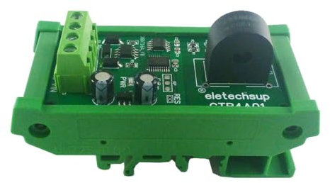 CTR4A01 MODBUS AC Transformator-Modul,CTR4A01 DC5-15V 5A/10A/20A AC Analoge Stromabnehmerkarte RS485 MODBUS RTU AC Transformator Amperemeter Wattstundenzähler-Modul (5A With Din Box)