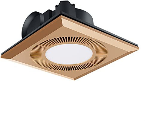 Ventilador de escape de 10 pulgadas para ventana de techo con luz, ventilador de ventilación LED cuadrado silencioso para baño, ducha, baño, hogar, oficina, extractor de ventilación