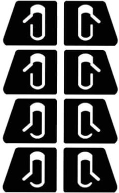 Compatible with Tesla for Model 3 Car Open Door Button Stickers Accessories Reminder Door Open Sticker Armrest Window Lift Switch (Size : 2)