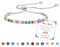 Esmoly Armband Damen Silber Tennis Armband mit Geburtsstein in 12 Farben,Verstellbares Glitzer Armband Damen,Geschenke für Frauen Freundin Ehefrau Mutter Schwester (13-Bunt)