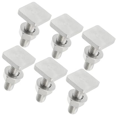 Motoforti Car Roof Rack T Shaped Slot Bolt M8 W/Nuts Washer (Pack of 6) Long-lasting