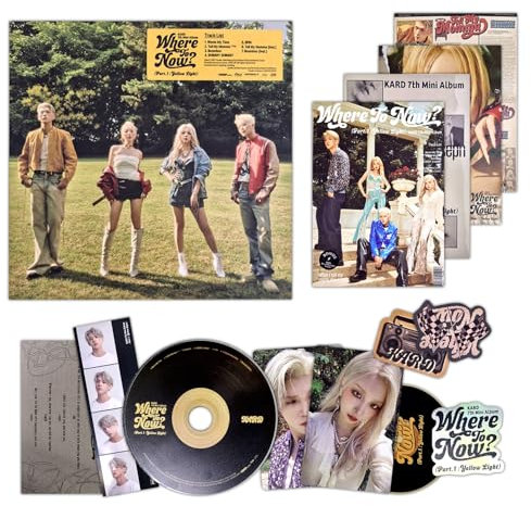 KARD - 7th Mini Album [Where To Now? (Part.1 : Yellow Light)] Photobook + CD-R + Brand Card + Photomaton + Photocard + 4 Extra Photocards