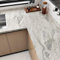 HotDecor Marmor Tapete Beige Silber Matt Klebefolie Arbeitsplatte Küche Möbelfolie Selbstklebend Wand Tapeten Klebefolie Küche Marmor Folie für Küchenschränke Tisch Abwaschbare Vinyltapete 40 x 200cm