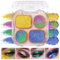 Beauty Glazed 4 Colori Palette di Ombretti Glitter Shimmer Ombretto Occhi A Lunga Durata Brillante e Metallizzato Altamente Pigmentati per Trucchi Occhi Make Up