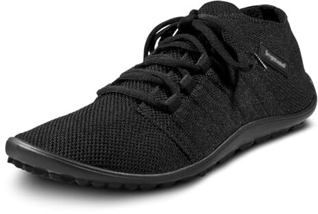 L E G U A N O - Beat - Barfußschuhe/Sneaker für Damen und Herren Unisex (schwarz, EU Schuhgrößensystem, Erwachsene, Numerisch, M, 41)