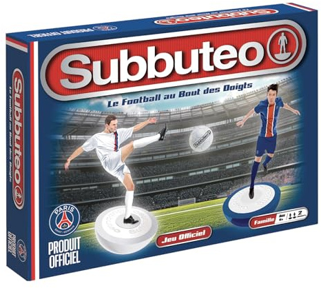 Megableu Subbuteo Paris Saint-Germain – Gesellschaftsspiel für Erwachsene und Kinder ab 6 Jahren – Strategisches Kannenspiel – offizielles PSG-Produkt – 2 Spieler – komplettes Material – französische