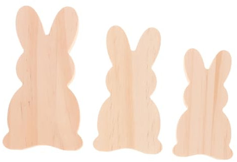 Cabilock 3stücke Osterhasen Schild Dekoration Ostern Tischdeko Hasen Form Schilde Festival Dekor Requisit Innenbereich Außenbereich Schaufenster