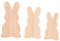 Cabilock 3st Kaninchen-verzierung Plüsch Hasenohren Stirnband Hasenschwanz Küken Einhorn-Aufkleber Festivaldekorationen Osterzeichen Dekorationen Für Ostern Osterhase MDF