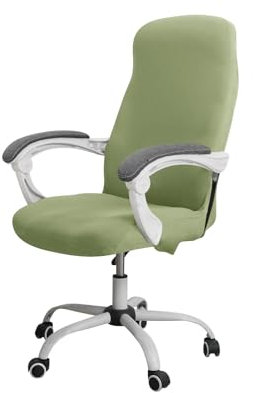 Copertura Per Sedia Da Gaming Fodera for sedia da ufficio in spandex elasticizzato Fodera for sedia for computer in spandex for poltrona Coprisedile protettivo for Chai da gioco(Light green,S)