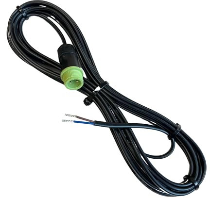 TIMBERA Cavo per stazione di ricarica per Worx Landroid da 5 m, da maschio ad apertura, cavo a bassa tensione per collegare l'alimentatore alla base di ricarica, 5 metri