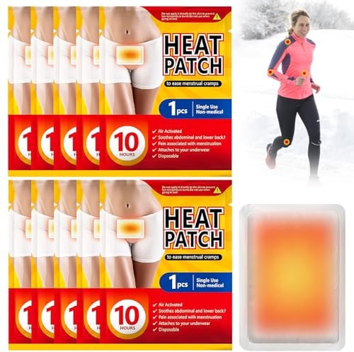 Wärmepflaster, Unterleibwärmer, Wärmepads, Rückenwärmer Für Rücken, Nacken, Schulter, Arme & Beine, Ideal bei Sport, Alltag & Menstruationsbeschwerden, 10pc
