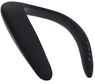 CONGARTENO Wireless Speaker u Shape Hanging Neck Sound Box Portable Hands-free Stereo Speaker for Travel and Outdoor Use, Black