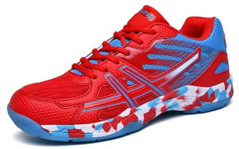 Volleyball Shoes Mens Squash Shoes Boys Netball Trainers Badminton shoces Non-Slip Athletic Sport Indoor Sneakers Indoor Pickleball Breathable Suitable Comfortable Fitness