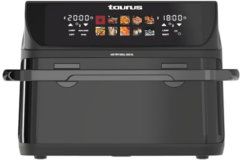 Taurus - Freidora de Aire 10L, 2800W, Grill 360, 10 Programas, Sin Aceite