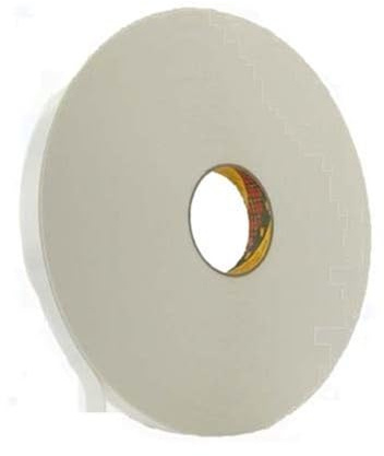 3M 9546 Doppelseitiges PE-Schaumstoff-Klebeband, 25 mm x 66 m, Weiß (9-er Pack)