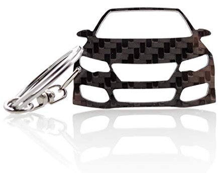BlackStuff Porte-Clés En Fibre De Carbone Compatible Avec Civic Type R MK9 FK2 2011-2015 Voiture