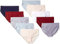 Amazon Essentials Culotte en Coton Taille Haute (Disponible en Grande Taille), Respirant Femme, Lot de 10, Couleurs Tonalités Froides/Teintes Chaudes, 46