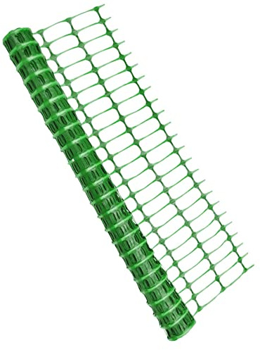 1m x 25m Green Plastic Barrier Mesh Temporary Fence Safety Garden Fencing 80gsm