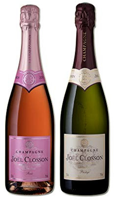 Lot de 2 Bouteilles de Champagne Joël CLOSSON® - Duo Prestige et Rosé - DIRECT PRODUCTEUR