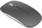 Uiosmuph Q5 Mouse Wireless Ricaricabile, Senza Fili Silenzioso 2,4G 1600DPI Mouse Portatile da Viaggio Ottico con Ricevitore USB per Windows 10/8/7/XP/Vista/PC/Mac (Grigio)