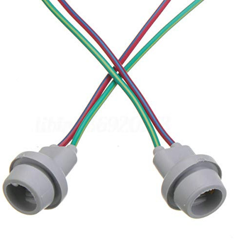Riloer 2x T10 W5W Auto Glühbirnenverlängerung Sockelhalter Stecker Kabel Lampenfassung