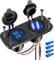 [Upgraded] Cigarette Lighter Socket Outlet Splitter, Quick Charge 3.0 USB Charger Power Outlet with LED, 12V USB outlet Socket Marine Waterproof Power Panel Adapter DIY Kit for Car Boat Marine RV, etc
