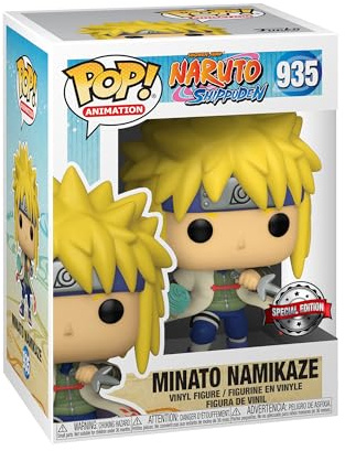 Funko Pop! Animation: Naruto - Minato Namikaze - 1/6 Quote Für Seltene Chase-Variante - Leuchtet Im Dunkeln - Naruto Shippuden - Vinyl-Sammelfigur - Geschenkidee - Offizielle Handelswaren