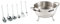 Barazzoni 8010049006 Set 6 Mestoli, Acciaio Inox 18/10 & Chef Line Colapasta, Acciaio Inox 18/10, Diametro Cm 22, Made in Italy