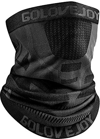 ENONEO Schlauchschal Mundschutz Halstuch Herren Damen Atmungsaktiv Gesichtsmaske Radsport Elastisch Fahrrad Schal Winddicht Ski Sturmhaube Motorrad Bandana Nackenwärmer Sport Laufschal Laufen Schwarz