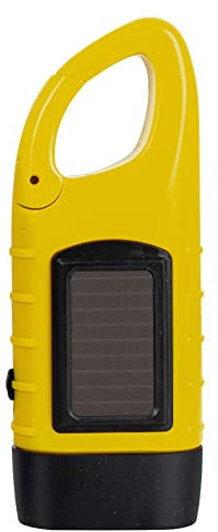 HIMS Linterna de manivela,Linterna con energía solar manivela, Dynamo linterna portátil resistente al agua,Linterna LED de emergencia,Linterna de ahorro de energía