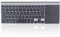 Teclado Inalámbrico Con Panel Táctil, 59 Teclas 2.4G Mini Portátil Ultra Delgado, Ahorro de Energía Inteligente Pequeño y Compacto Para Computadora TV